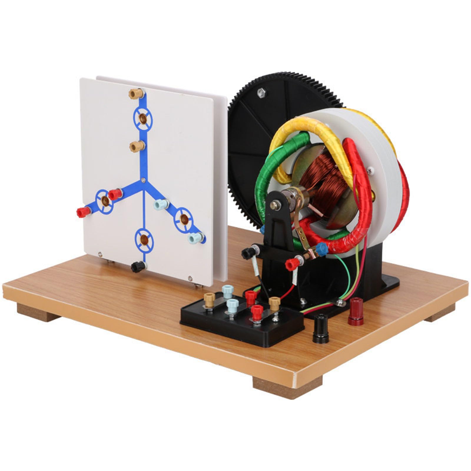 Generador de experimentos de circuito de física con manivela manual