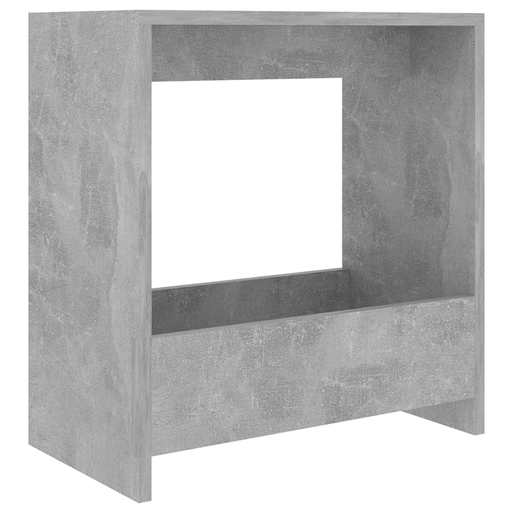vidaXL Side Table Magazine Rack Room Living Room Bedroom Furniture Accessories End Sofa Coffee Table Storage Cabinet Chipboard Concrete Grey — image 1