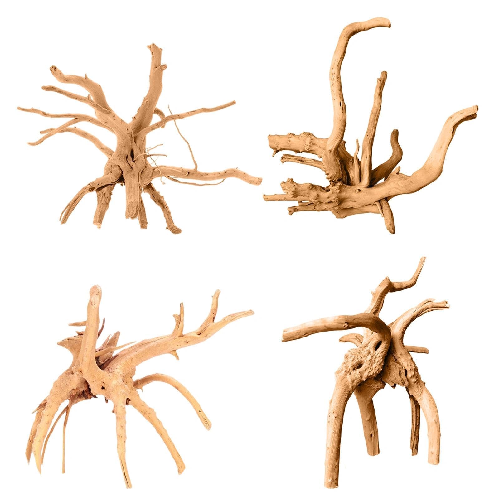 Legno Acquario Tronco 10-20CM Decorazioni Accessori Forma Naturale Immersibile Paesaggio 3D per Pesci Gamberetti