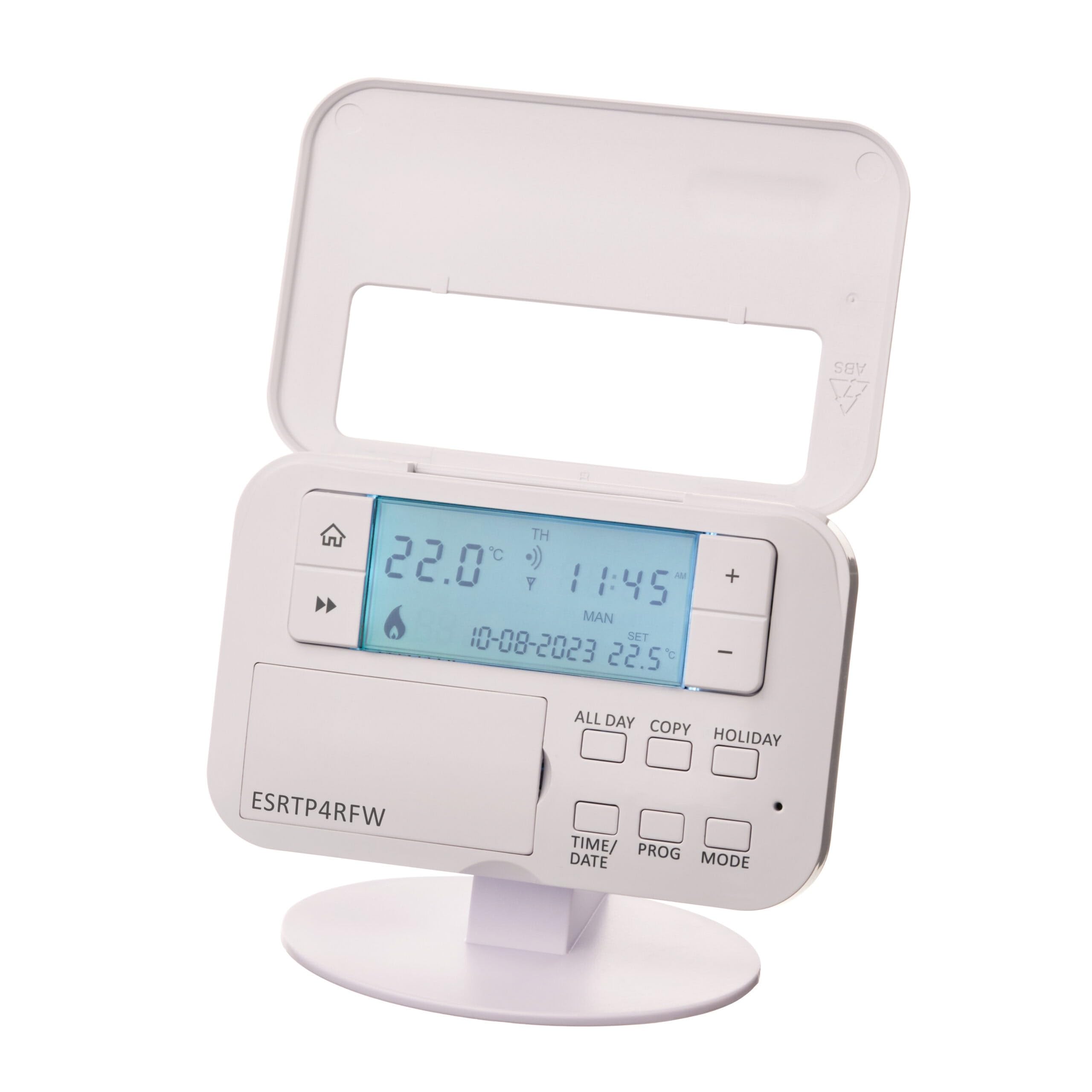 ESI Series 4 Wireless Programmable Room Thermostat ESRTP4RFW, White - Image 2