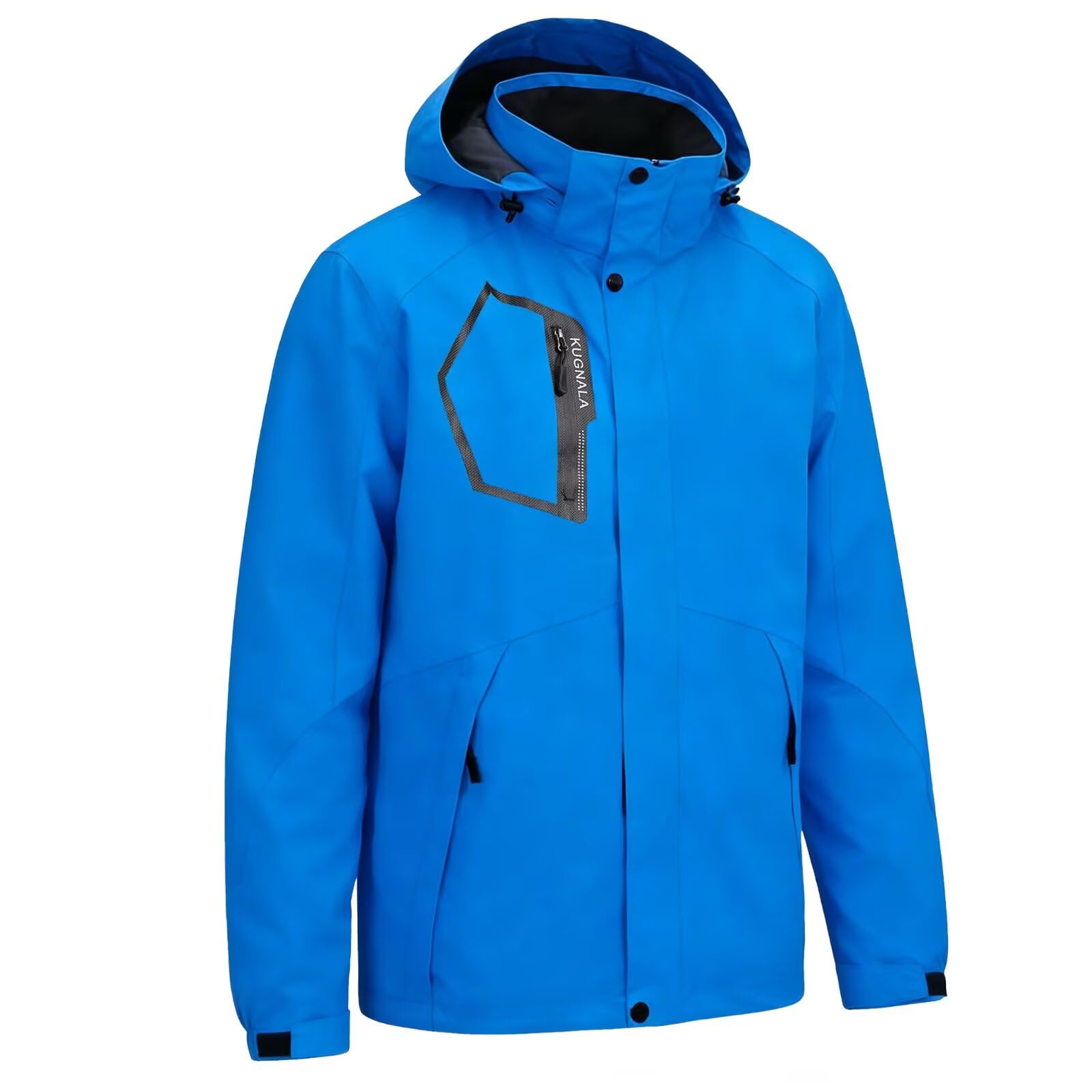 Men's Rain Jacket Waterproof Lightweight Hood jackets for Hiking Cycling Travel Raincoat S-6XL