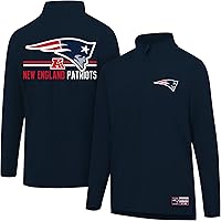 Vista 22 de Ultra Game NFL Official Adults Super Soft Quarter Zip Long Sleeve T-Shirt Gris Caliente Carbón