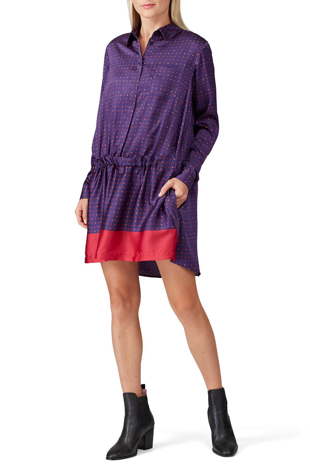 Rent The Runway Pre-Loved Cinched Front Shirtdress