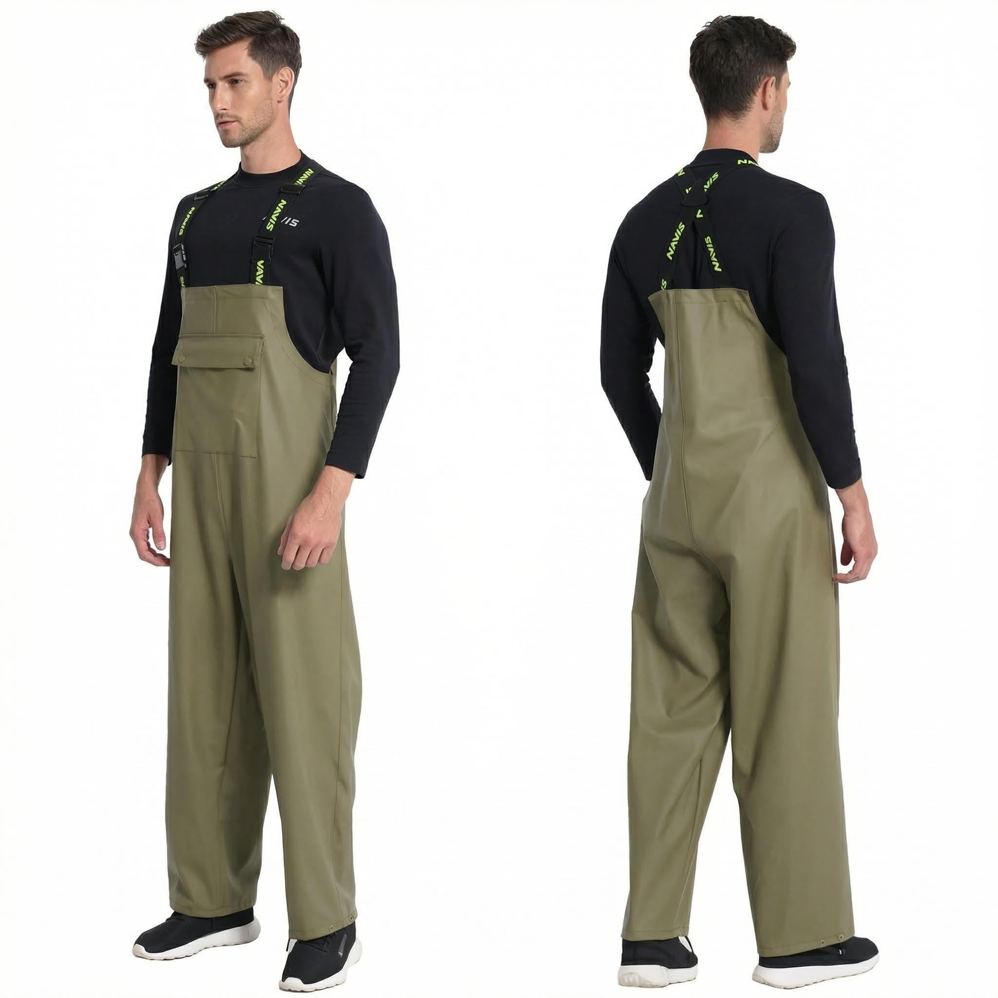 Workwear Regenlatzhose Herren Wasserdicht - 12000mm Regenhose, Arbeitshose für Baustelle, Outdoor, Forst & Garten P03
