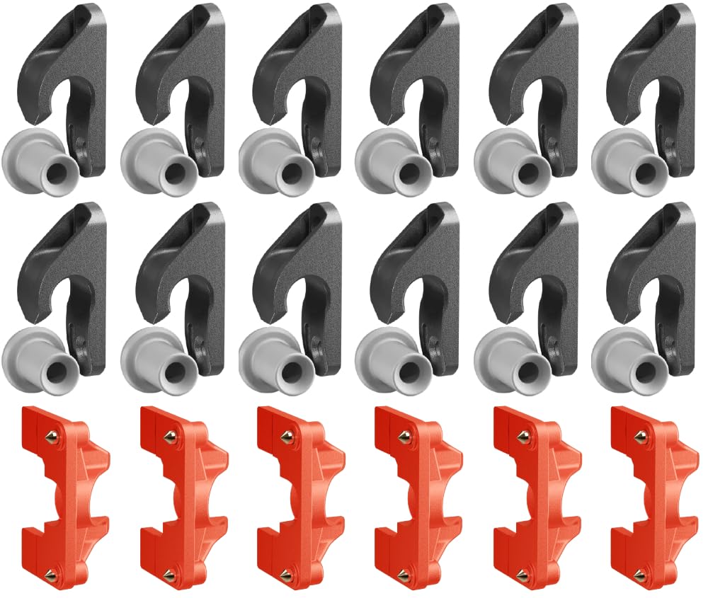 Button Fix Type 2 Compact Drop Down Bracket Connector Slide & Click x12 + 6 Marker Tools