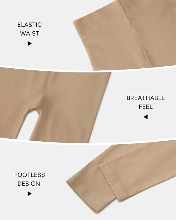 Stelle Footless Dance Tights for Girls Ballet Kids Toddler,Light Tan,L by Stelle - Used condition - Image 4