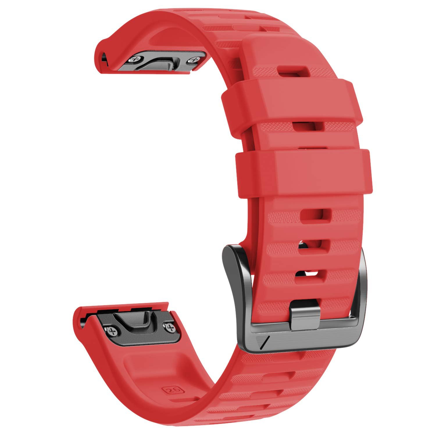 NotoCity Compatible with Fenix 6X Watch Band for Fenix 6X/Fenix 6X Pro/Fenix 5X/Fenix 5X Plus/Fenix 3/HR/Descent MK1/D2 Delta PX/D2 Charlie(Red)-image-18
