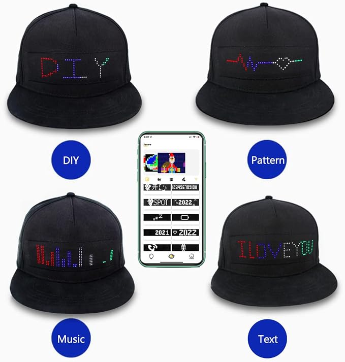 Amazon.com: LED Cap with Programmable 