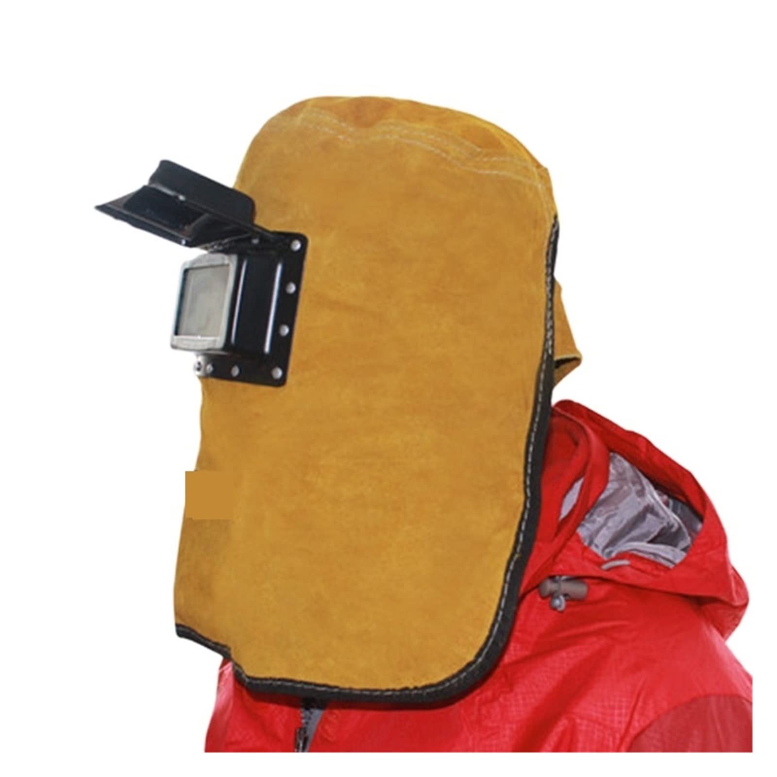 Capucha de cuero montado en la cabeza resistente a abrasión y máscaras soldadura a alta temperatura transpirable casco(CKB-2012-YJP)