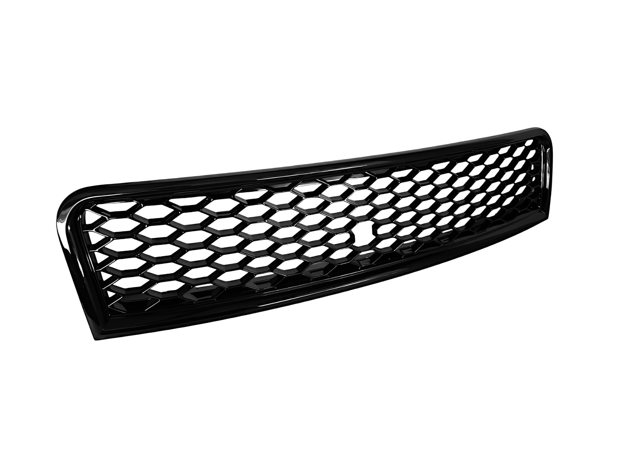 Kompatybilny z A4 S4 8E B6 Przedni sportowy grill z siatki o strukturze plastra miodu, połyskujący czarny 01-05