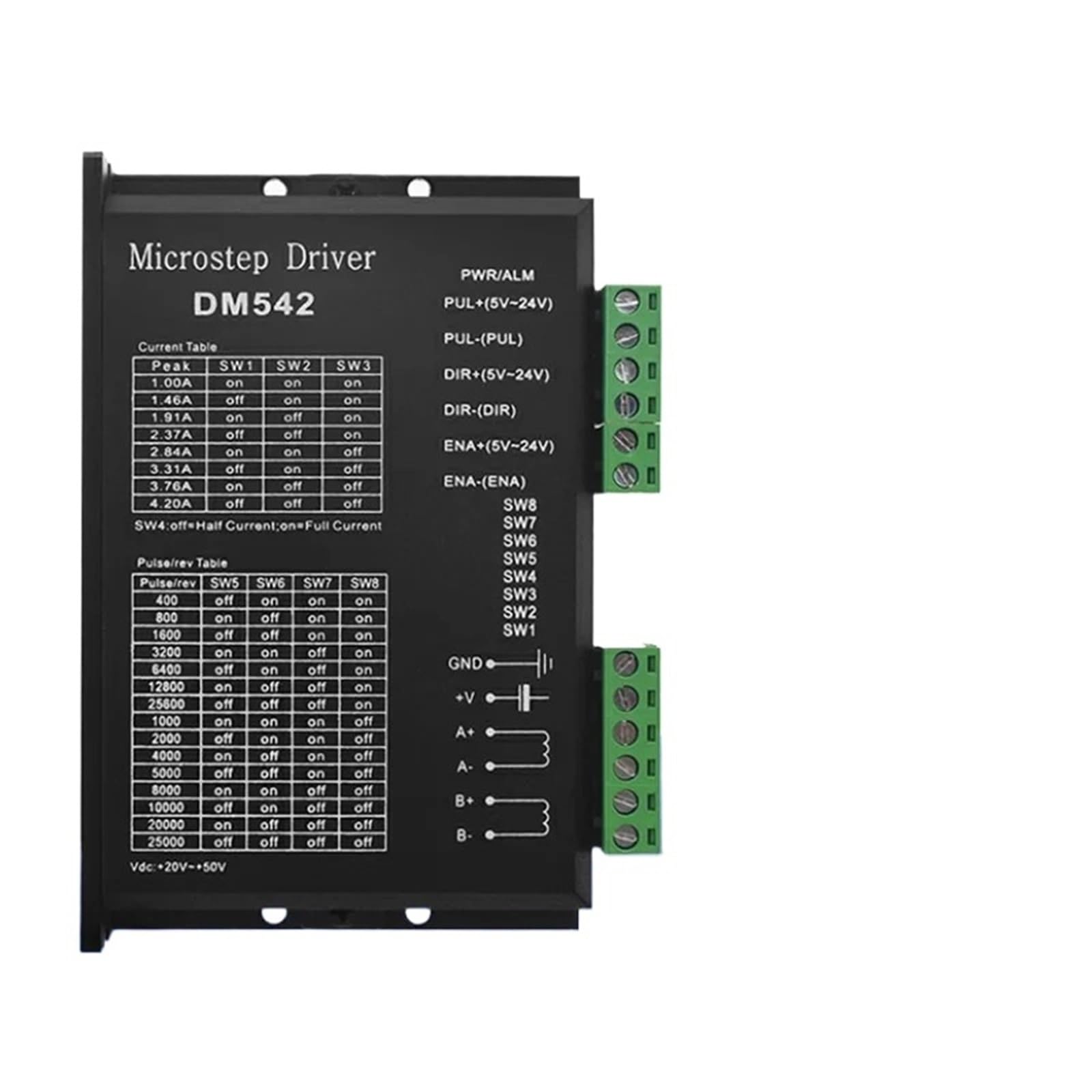 Driver DM542 haute précision DSP pour moteur pas à pas 57/86 CNC - 7