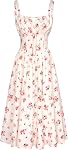 SCARLET DARKNESS Floral Corset Dress for Women 2026 Summer Spring Sundresses Wedding Guest Dresses
