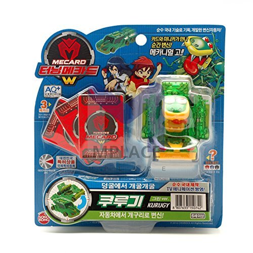KURUGY Green-Turning Mecard Transforming Robot Car Toys by TURNING MECARD