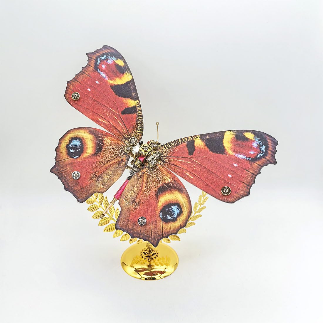 Kit puzzle 3D in metallo a forma di farfalla, montaggio fai da te SteamPunk meccanico insetto, regalo per gli appassionati di modelli di insetti (100+PCS)