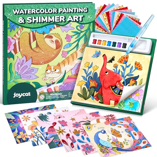 JoyCat Libri da colorare con acqua, Attività artistiche e creative, Arte senza disordine per bambini 4-8 anni, Kit e forniture creative, Attività fai-da-te, Regali per ragazze e ragazzi