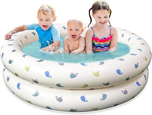 AirSwim Piscina para niños, pozo de bolas portátil para niños pequeños, piscinas inflables para niños, niñas, hoyo de juego para perros, uso en