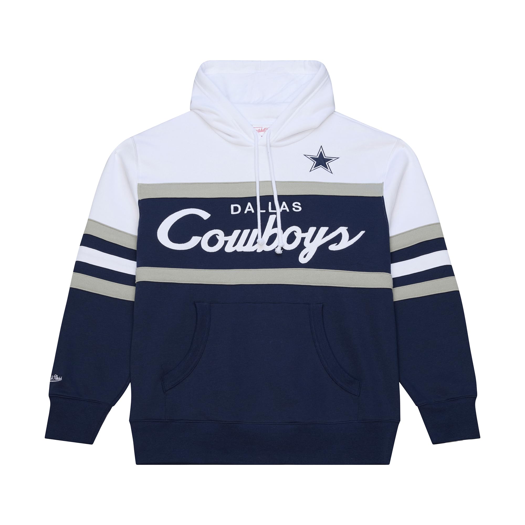 Mitchell & Ness NFL Team Head Coach | Sweat à capuche | Graphiques brodés et détaillés | Poche kangourou à l'avant