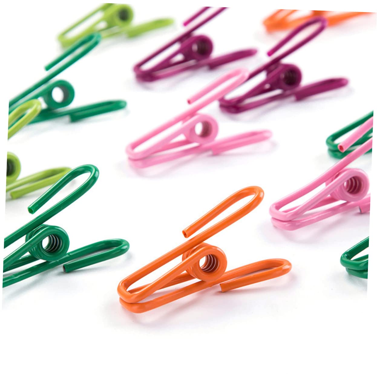 Mollette per Vestiti e Fermagli per Trapunte 70 Pezzi, Clip Colorate in Plastica e Metallo Antiscivolo Resistenti per Bucato Quotidiano, Adatte per Lenzuola, Calzini e Abbigliamento