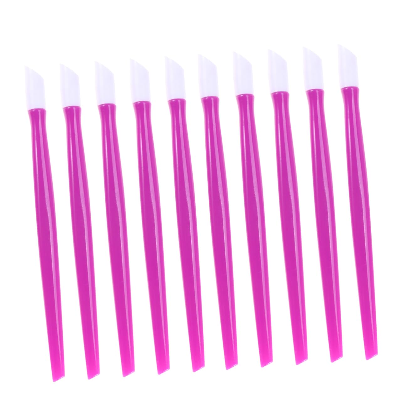 Ipetboom Ergonomic Nail Remover Stick 100pcs Plastic Cuticle Pusher for Dead Skin Removal Nail Art