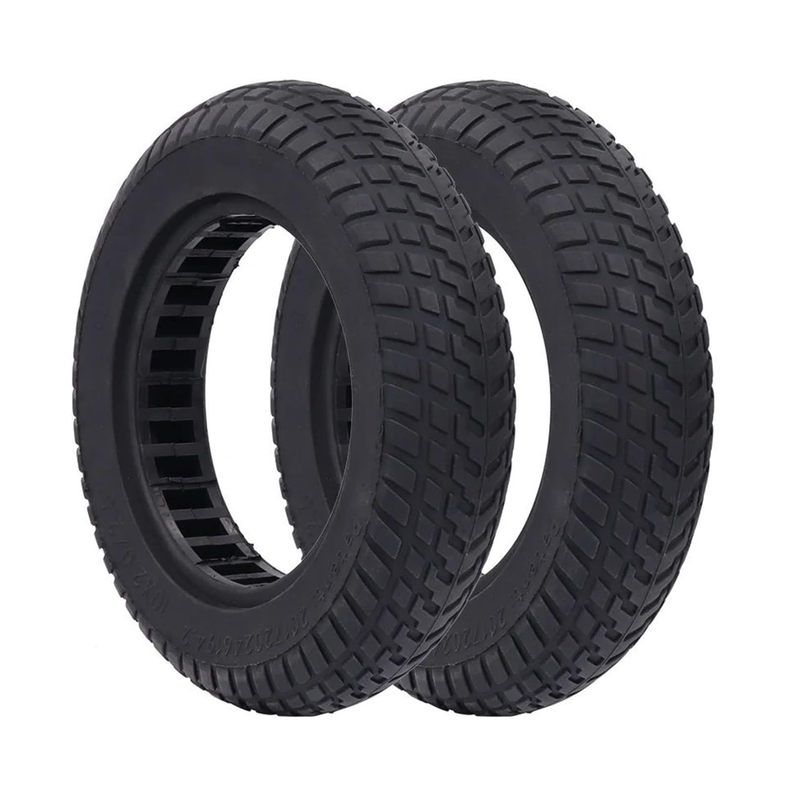 Neumático sólido for patinete eléctrico Xiaomi, M365 Pro Pro2 1S 10x2.0/2.5, amortiguador de panal, piezas sin cámara, goma 10 pulgadas rueda de scooter de goma maciza(2 pcs)
