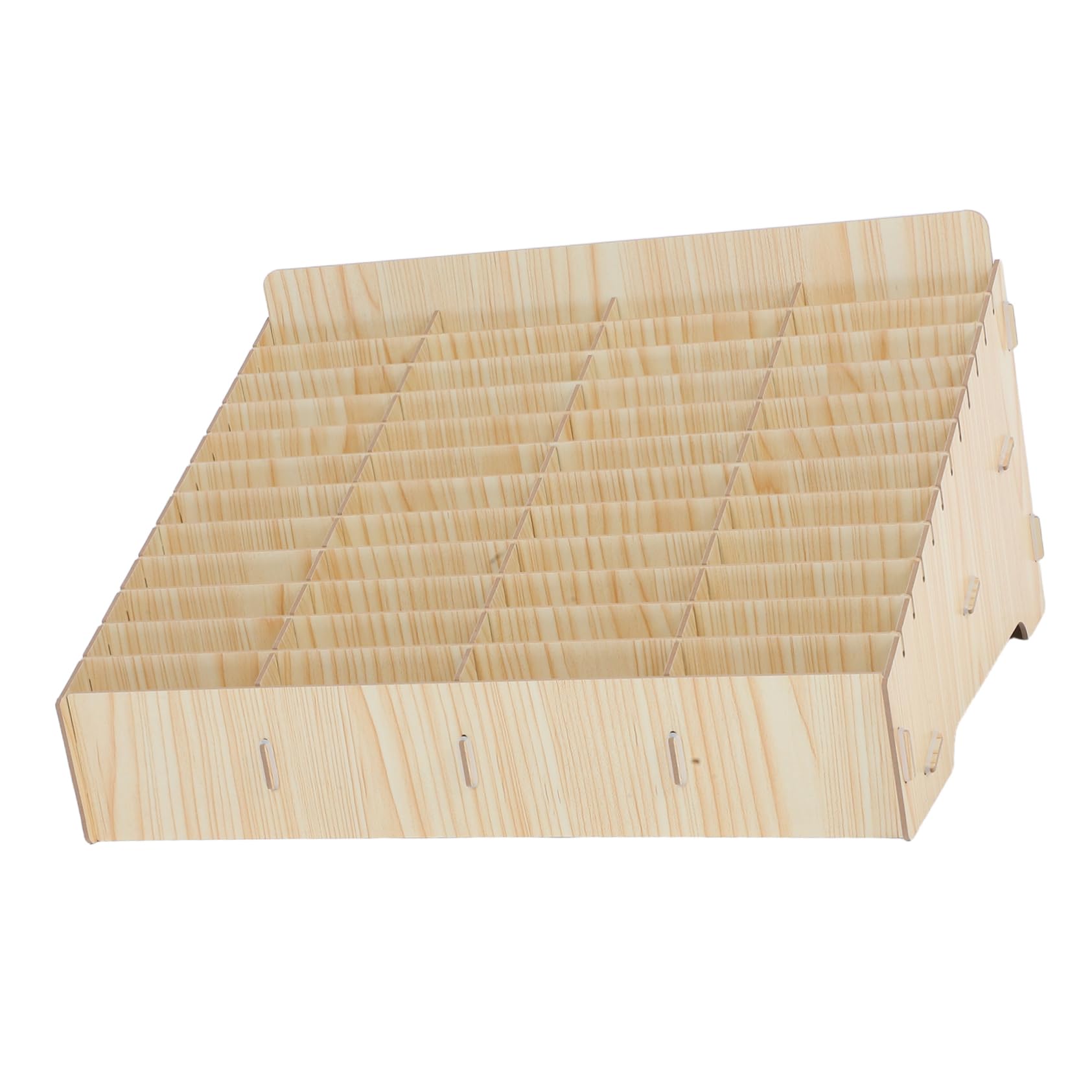 ABOOFAN 48cuadrícula Rack De Gestión De Teléfonos Móviles Rejillas Soporte De Madera Para Teléfono Celular Organizador De Almacenamiento Para Oficina Sala De Reuniones y Aula