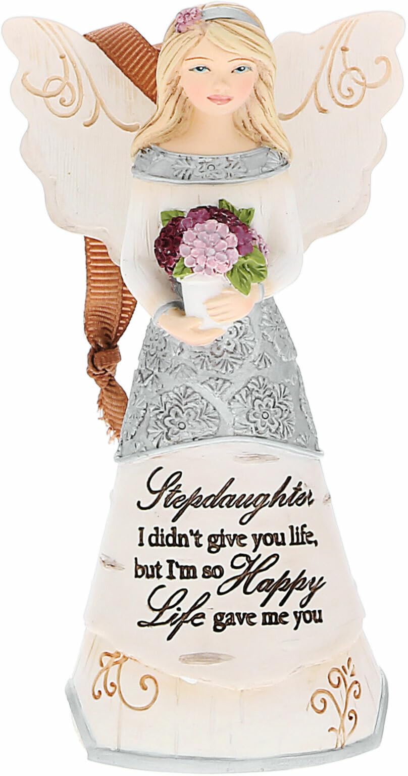 Pavilion - Stepdaughter - 4.5" Angel Figurine Ornament Religious God Jesus Christian Christ Stepchildren Stepkids Gift Present from Stepdad Stepmom