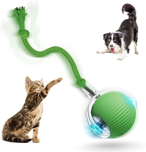 Miniatura 1 de Pelotas interactivas de juguetes para gatos de interior, nuevas bolas activadas por movimiento 2025 con movimiento automático inteligente de 360