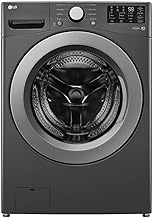 غسالة تحميل أمامي LG WM3470CM 27 بوصة مع 5.0 Cu. قدم. السعة ، 8 برامج غسيل ، 1300 دورة في الدقيقة ، دورة غسيل السرعة ، التشخيص الذكي ، الشطف + الدوران ، قفل التحكم