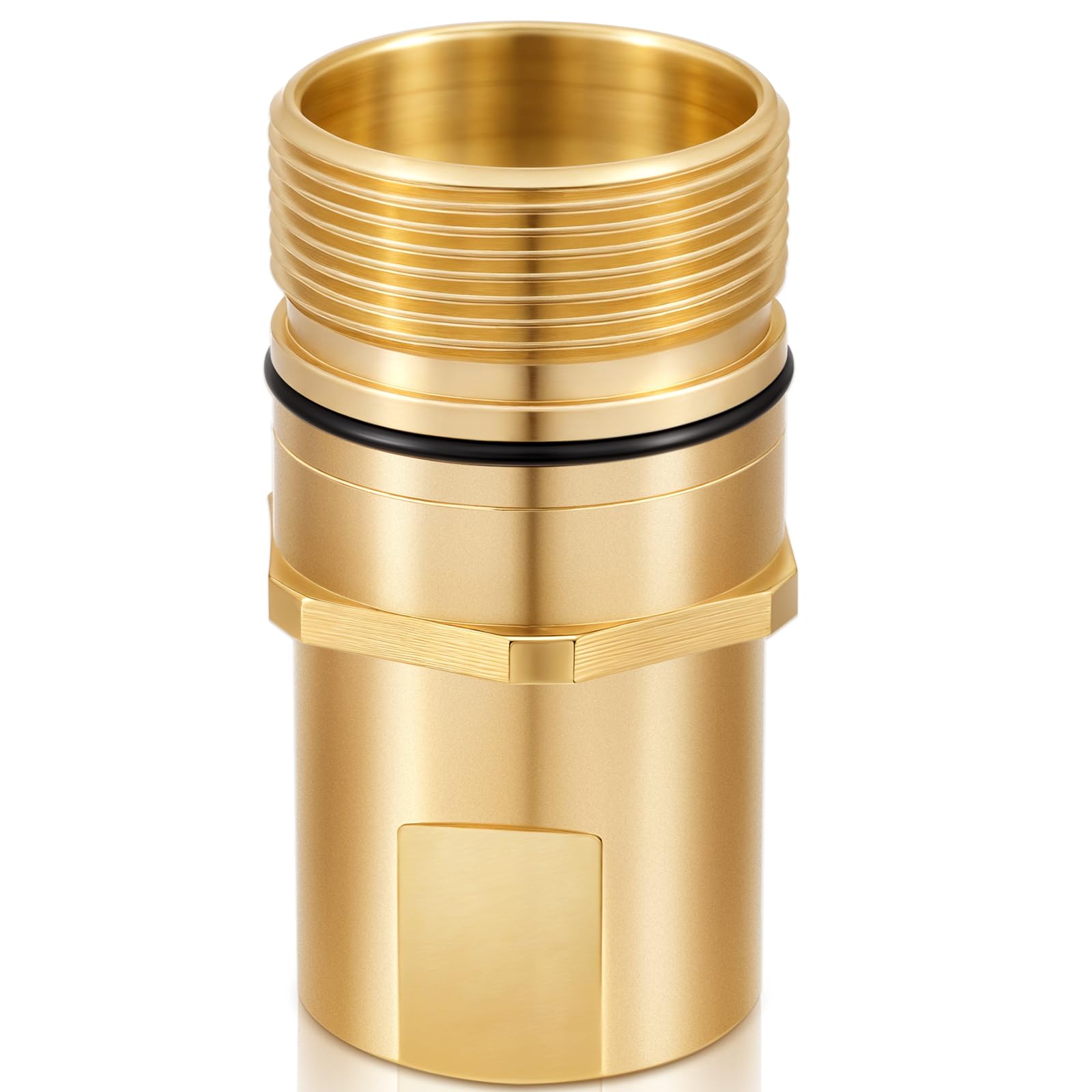 1 Pcs 1" NPT Wet-line Wing Nut Hydraulic Quick Disconnect Male Coupler, Heavy Duty Brass for Live Dump Trailer Hydraulic Systems