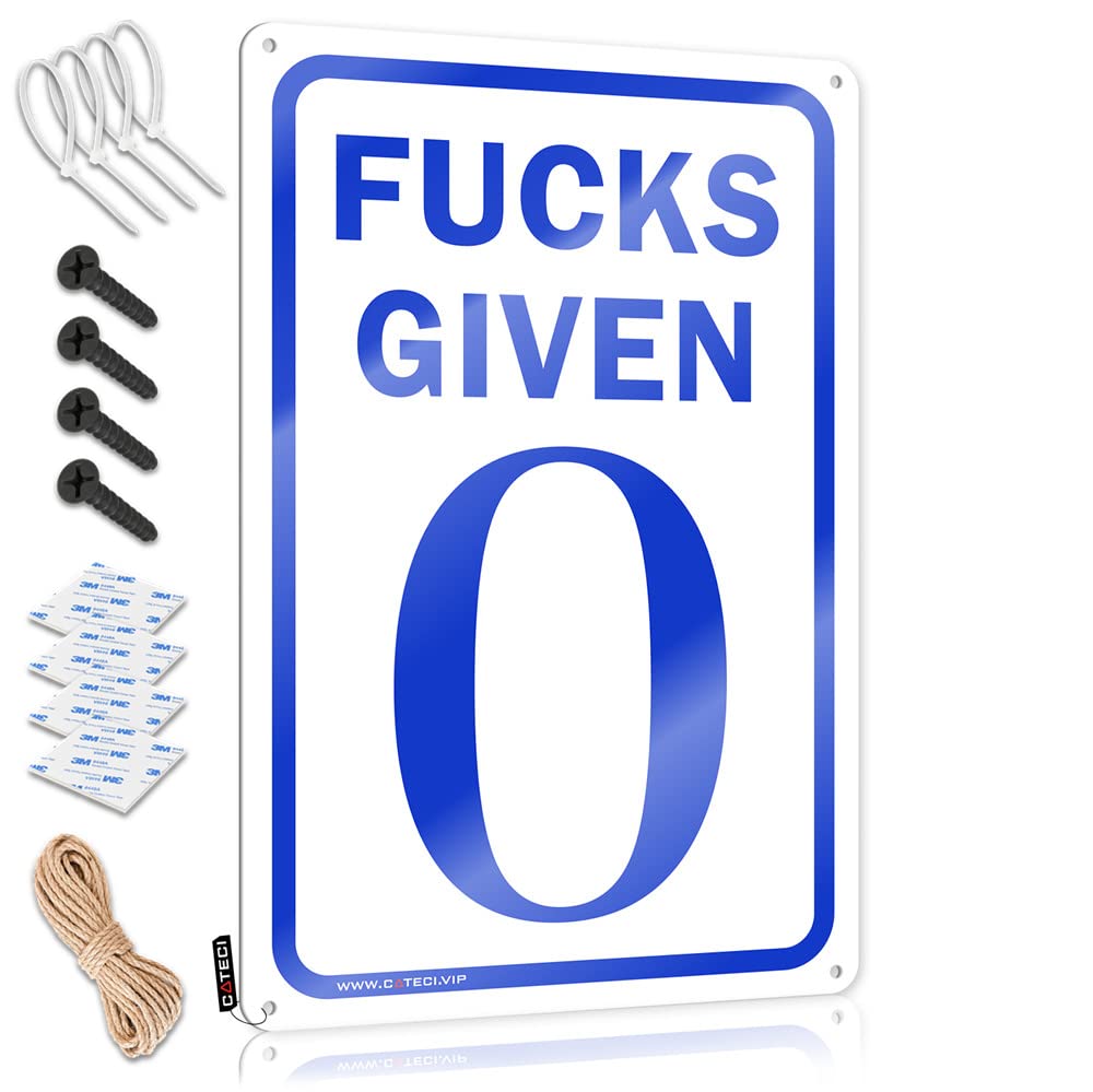 Fucks Given 0 Prints Quality - Cool Wall Art Affirmation Vintage Wall Art(30X40CM)