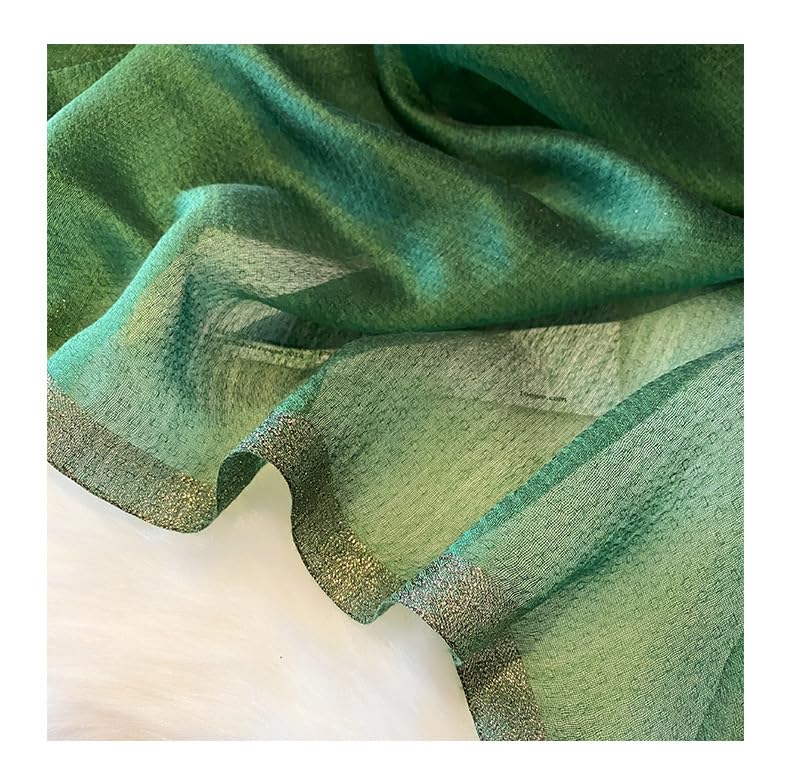 Champagne silk silk scarf women's long fashionable and stylish versatile shawl4