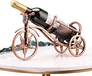 LXDZXY Stojaki Na Wino, Blat Na Jedną Butelkę Stojak Na Wino Żelazny Wolnostojący Uchwyt, Europejski Styl Royal Carriage Vintage Stojak Na Butelki Półka Do Przechowywania Do Kuchni Uchwyt Do Salonu,B