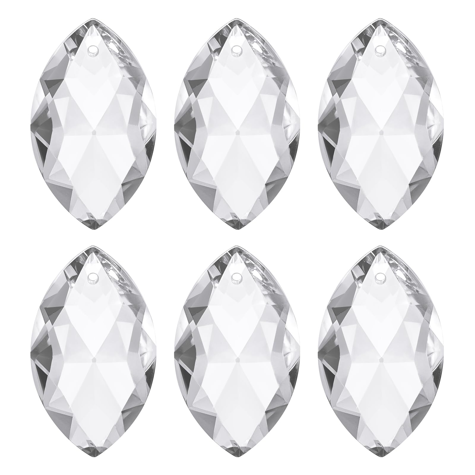 Pendentifs ovales en cristal K9 d'une transparence absolue pour créations raffinées