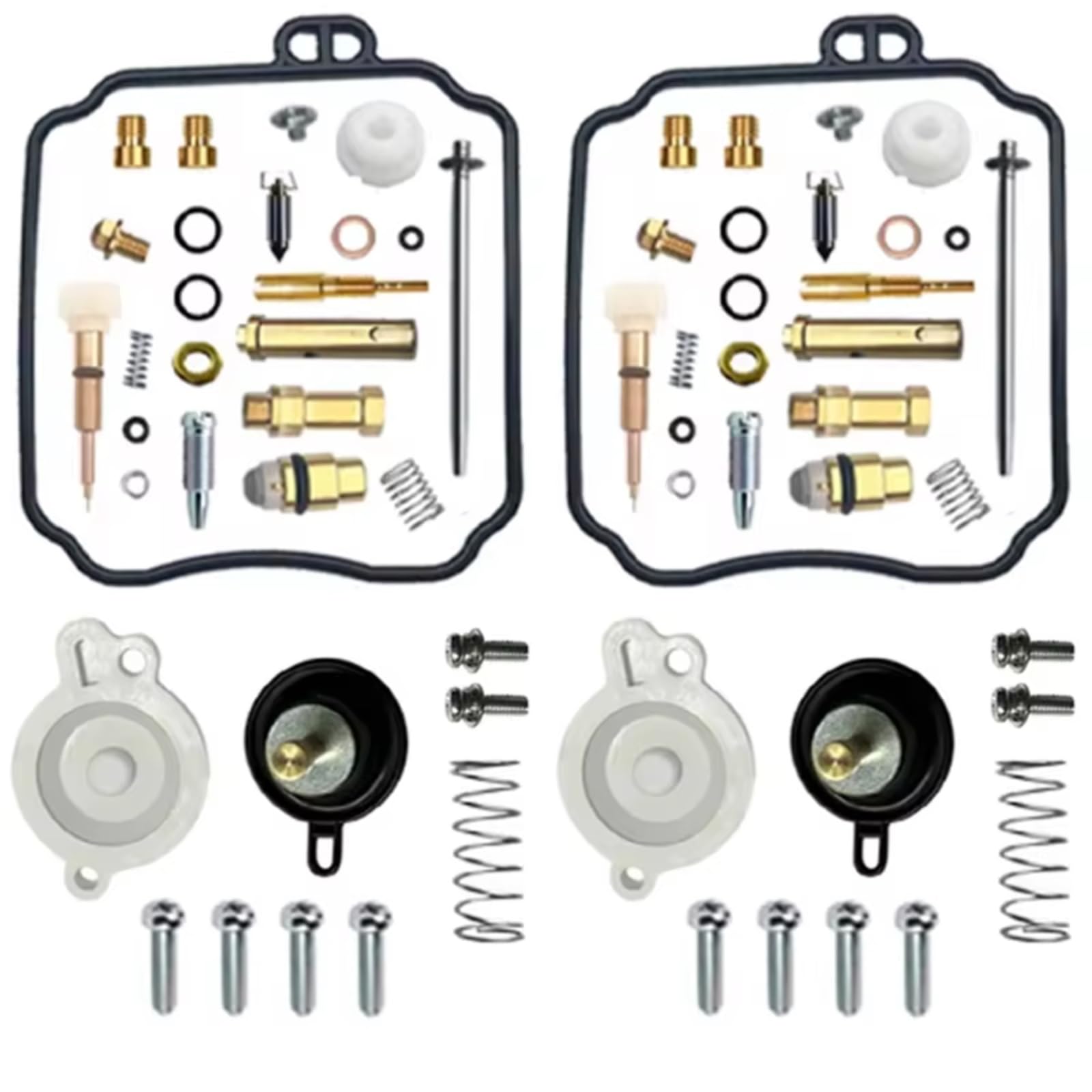 Kit De Reparación De Carburador De Motocicleta, Válvula De Aguja De Junta para XVS400 1996-2008 XVS 400 Kit de ReconstruccióN Carburador(Set 2)