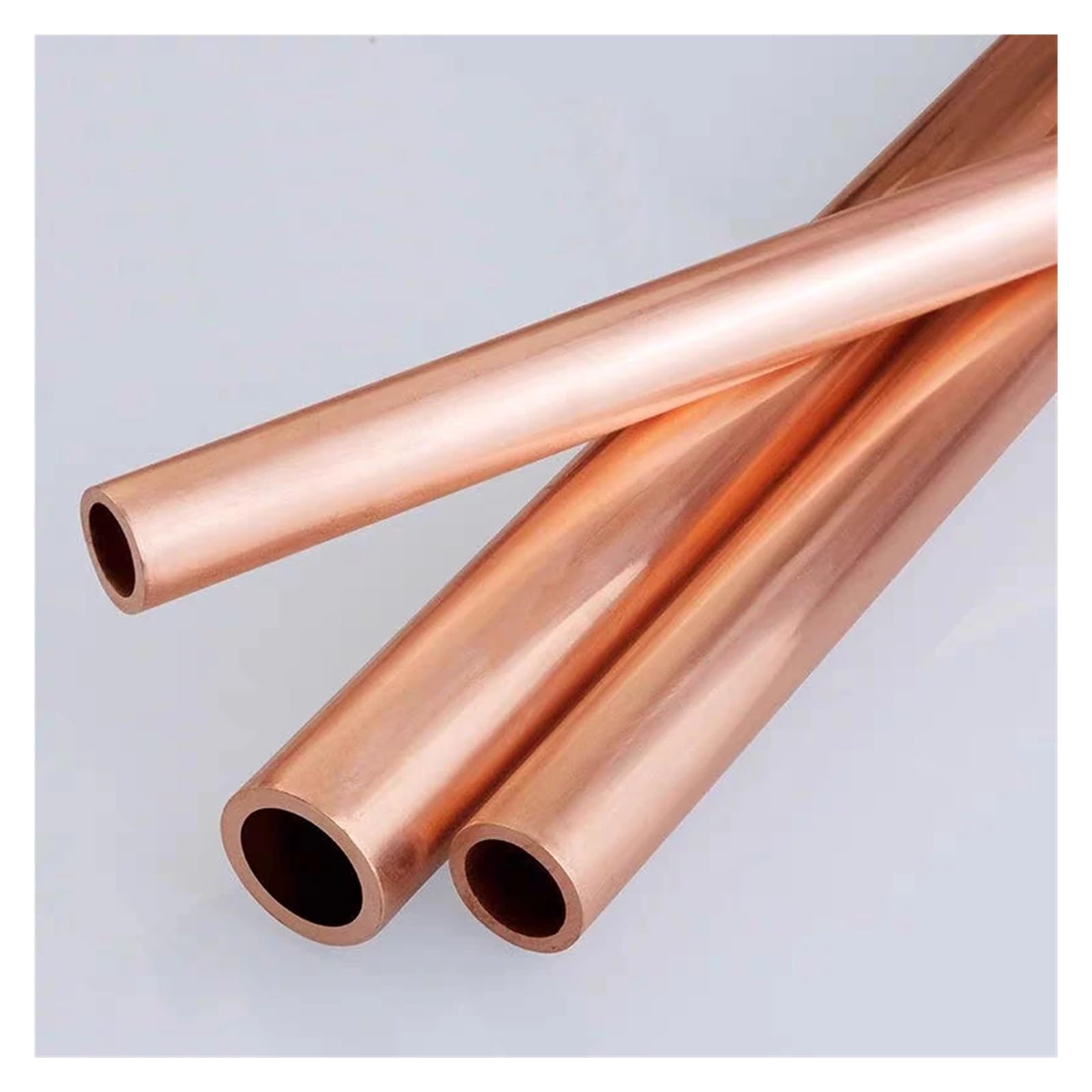 Tubo de cobre T2 OD27 diámetro exterior de 27 mm de grosor de pared de 1,5 mm, tubo de cobre hueco capilar para fontanería, HVAC y proyectos de bricolaje, 500 mm de longitud