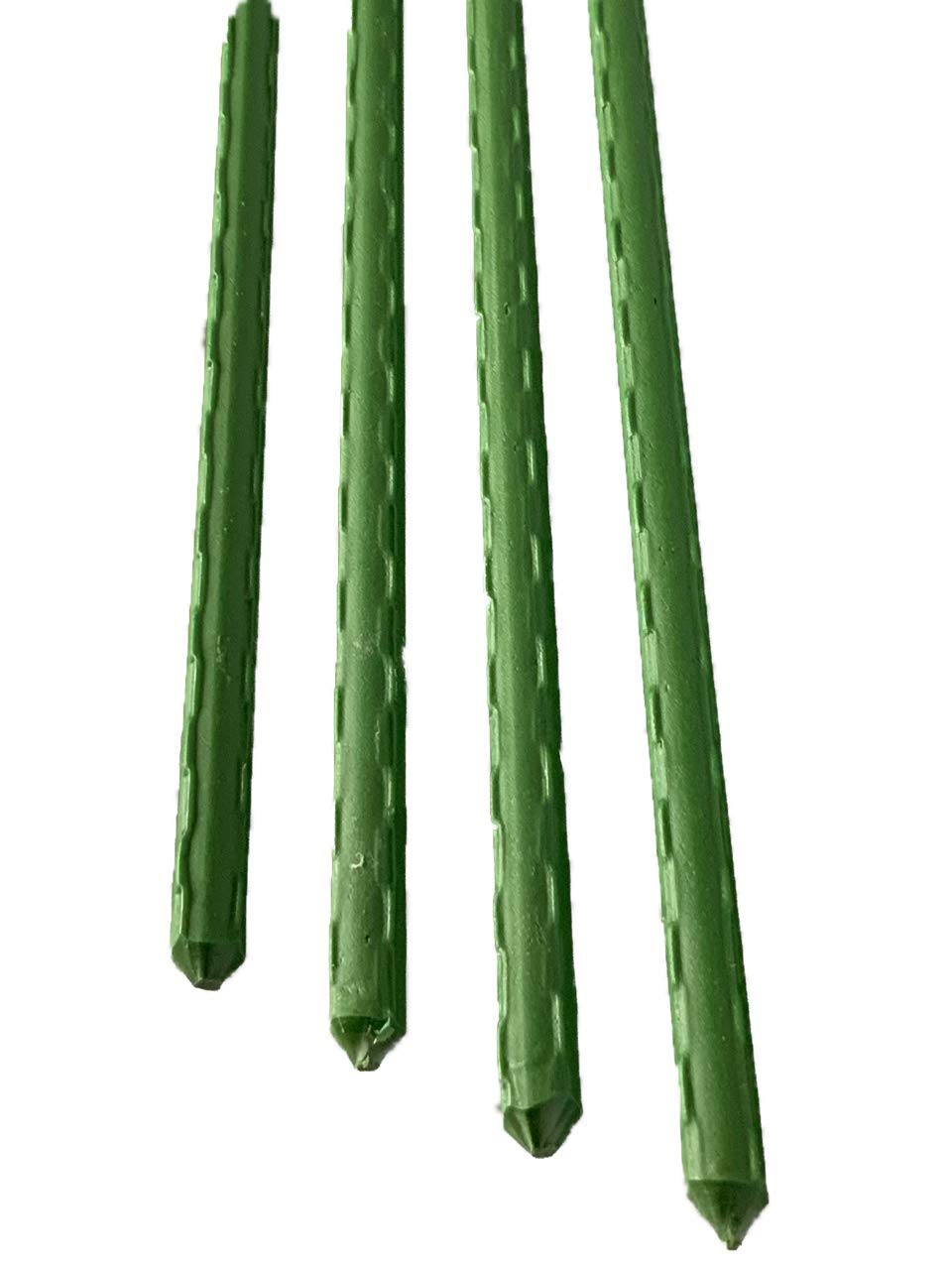 Maxpack® 10 pieces plant rods in various sizes – plant rod tomato rods support in green made of sturdy plastic-coated metal