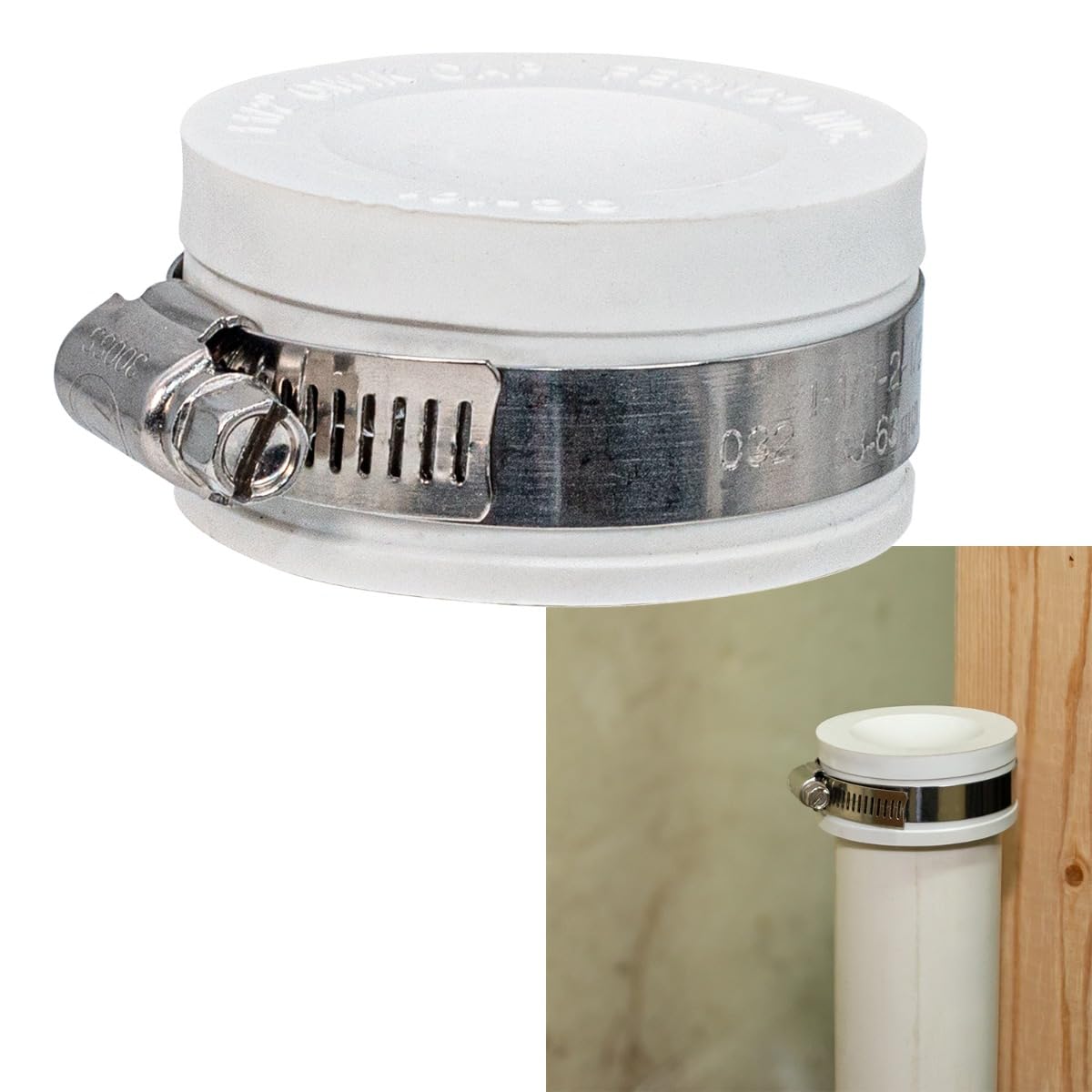 Amazon.com: Fernco QC-101W 1.5-in. Qwik Cap Flexible PVC Pipe Cap