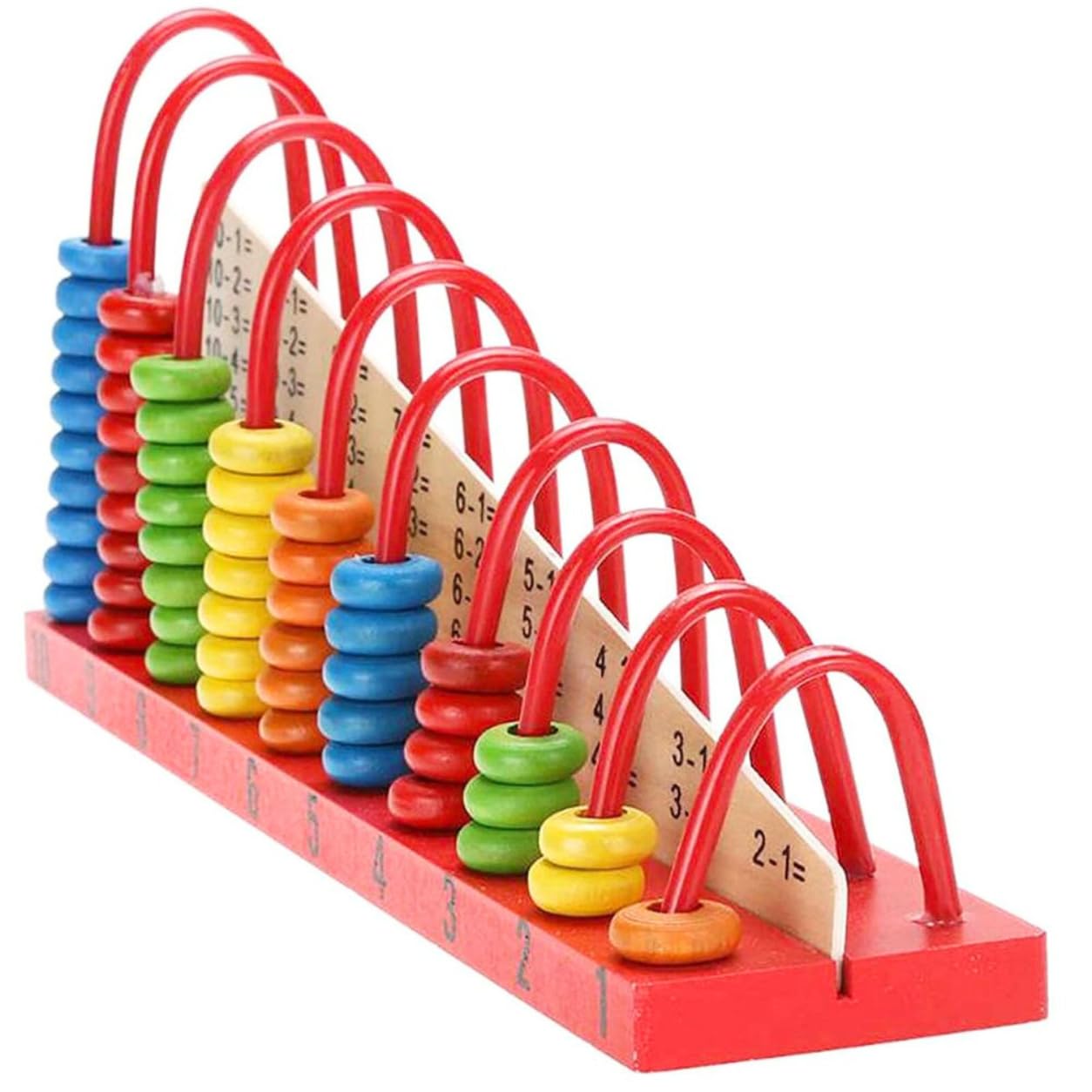 Little Mind Wooden Abacus for Kids 3+ Years | Montessori Math Learning Toy with Counting Beads for Addition & Subtraction | STEM Educational Counting Tool for Preschool & Kindergarten-image-28