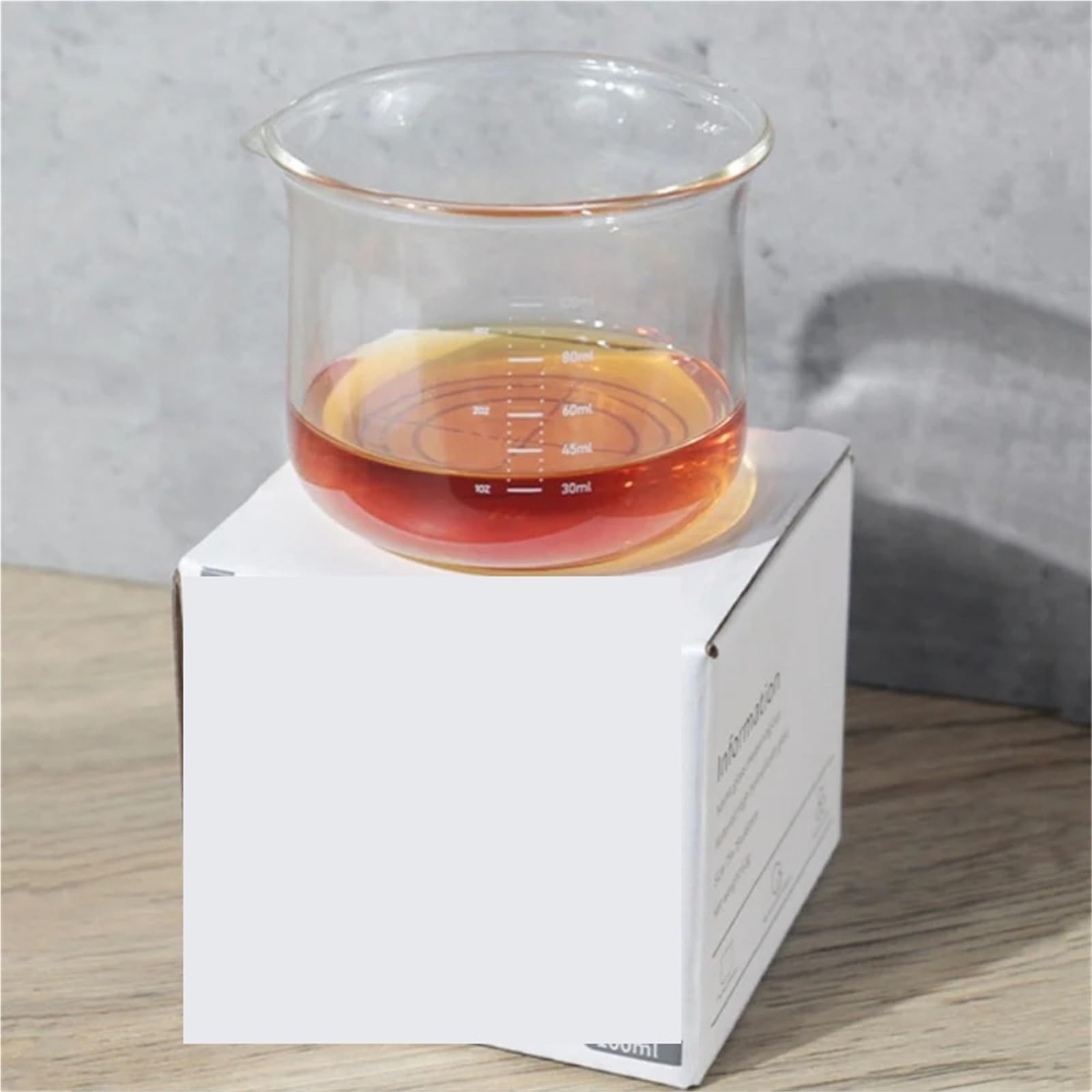Jarra para Espumar Leche Tazas medidoras de 100ml, Vidrio de Alto borosilicato, Calibre Pesado, Taza de Leche, Taza aromática de café, Taza dosificadora Eapresso, Accesorios de café, 3 uds.