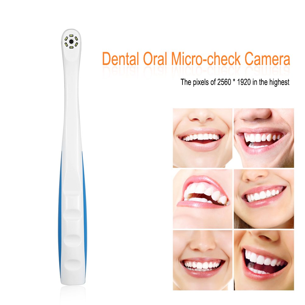 Cámara intraoral oral USB 2.0 6pcs LED Imagen digital clara Pixeles del endoscopio 2560 * 1920 Endoscopio intraoral portátil