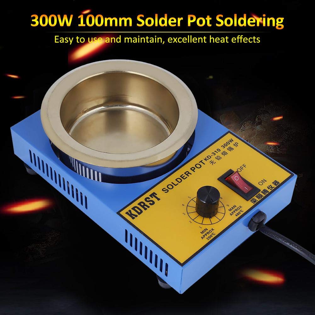 Solder Pot 300W 100mm 200-450 Soldering Desoldering Bath Plate (US plug 110V) Electrician and Electronic Tools Other Electrical and Electronic Tools