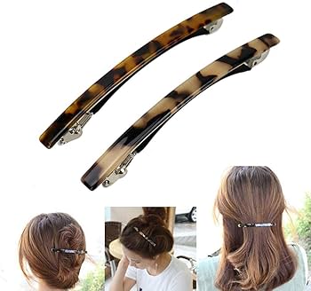 Amazon.com : Luckycivia 2 Pack Hair Barrette, Long and Thin