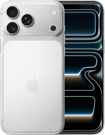 Apple iPhone 17 Pro Max 512GB (SIMフリー)：ProMotion を採用した6.9 インチディスプレイ、 A19 Pro チップ、iPhone 史上最長のバッテリー駆動時間、センターフレームフロント カメラを搭載したPro Fusion カメラシステム；シルバー