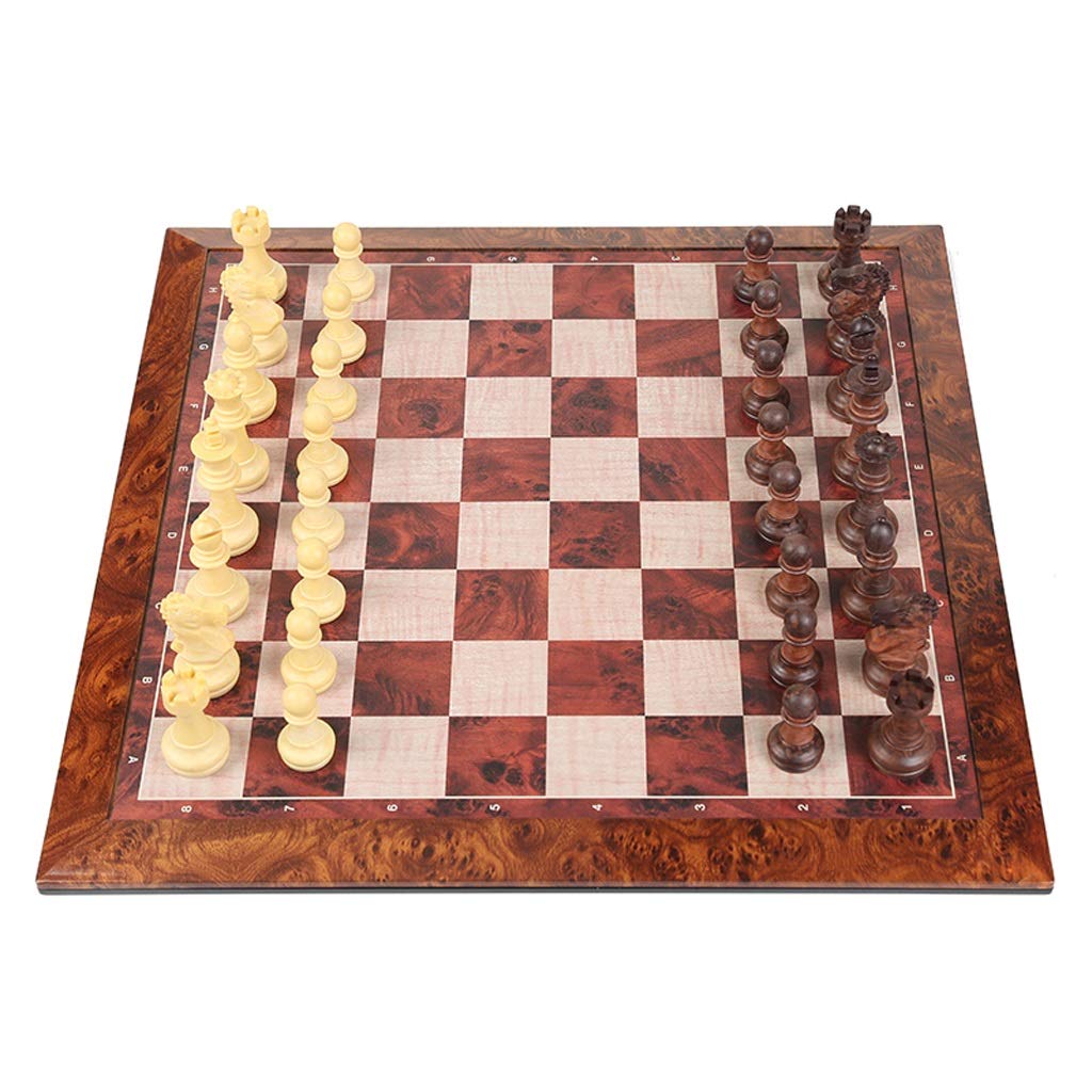 Gioco da Tavolo con venature del Legno Imitazione, strategia Deluxe, Set Viaggio, for Principianti, Bambini Adulti