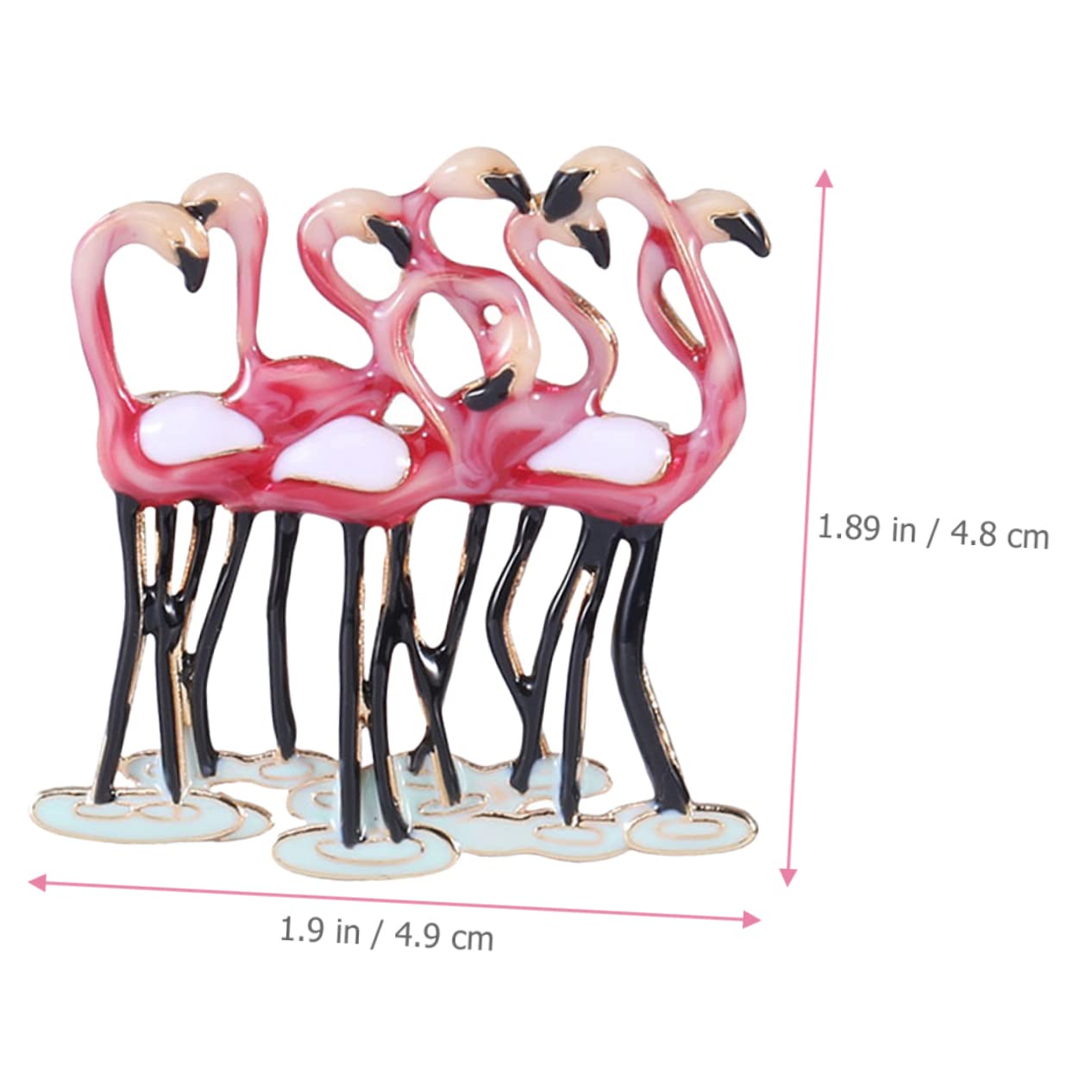SHERCHPRY Spilla Fenicottero Fermaglio Decorativo Per Spilla Perno Zaini Pin Di Strass Clip Spilla Sciarpa Spilla Per Abbigliamento Perno Per Zaini Spilla a Scialle Lega