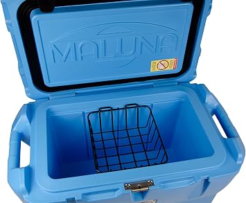 Maluna CLWJ-051 50 Quart Cooler Dry Goods Wire Basket Accessory | Internal Storage Organizer for Maluna 50 Rotomolded Ice Chests | Corrosion Resistant Coated Steel Food Rack | Made in USA