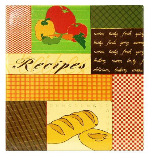 MCS 8.5x11 Inch 3-Ring Scrapbook Kit with 5x7 Inch Recipe Cards, Recipes (881851)