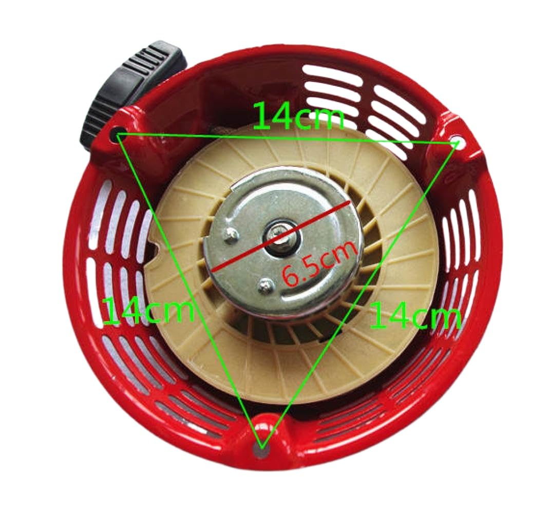 Conjunto de Arranque de Retroceso 4~6.5HP Cuerda de Mango de Arranque por Cuerda de rebobinado de trinquete de Acero Compatible con G150 G200 G300 GV150 GV200