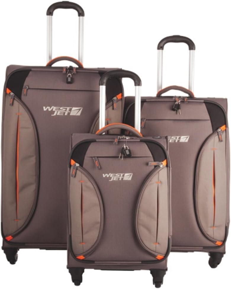 WestJet Feather Lite Lightweight Luggage 3pc nested set