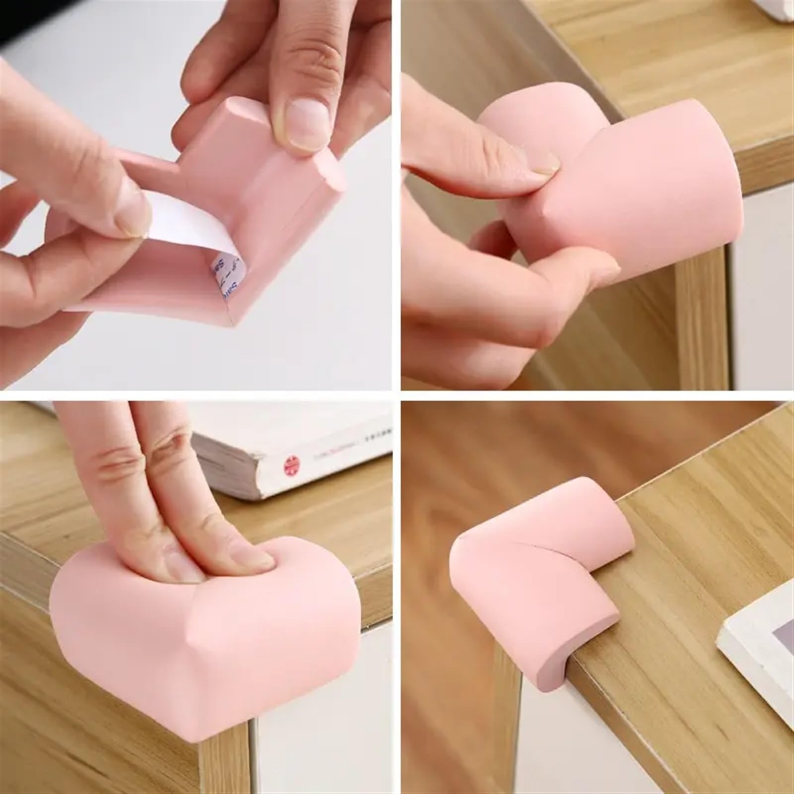 Protectores de Esquinas para mesas, Seguridad Infantil, 10 Unidades, Protectores Suaves para escritorios y Muebles.